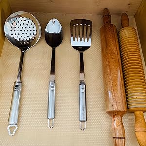 Non-Slip Shelf Liner, EVA Kitchen Liner, Non-Adhesive Liner, Original Smooth Shelf Liner, Durable Strong Grip Liner 2