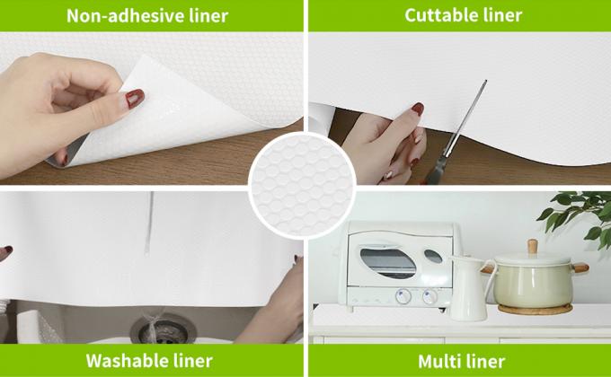 Shelf Liner Kitchen Cabinet Drawer Mats 11.8 Inch Wide X 13 Feet Long, Non Adhesive EVA Plastic Washable 0