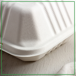 100% Compostable 3 Comp Take Out Food Containers Containers, Natural Disposable Bagasse, Eco-Friendly Biodegrad 1