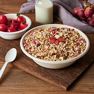 32 Oz Disposable Paper Bowls, Biodegradable Soup Bowls Natural Bagasse, Eco-Friendly Sugarcane Bowls For Salad 2