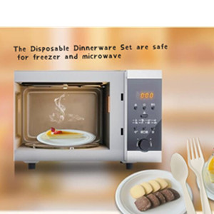 Compostable Cutlery Set Eco-Friendly Heavy Duty Utensils (50 Forks, 50 Spoons, 50 Knives) Biodegradable Utensils 1