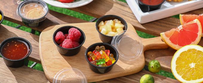 Portion Cups With Lids, Mini Containers For Portion Controll, Jello Shots, Meal Prep, Sauce Cups, Slime, Condiment 4