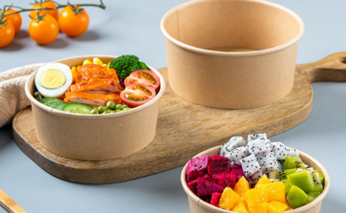 Kraft Paper Bowls With Lid, 25 Oz Disposable Soup Salad Serving Bowls, To Go Food Container For Party Dessert 1