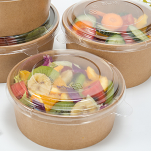 Kraft Paper Bowls With Lid, 25 Oz Disposable Soup Salad Serving Bowls, To Go Food Container For Party Dessert 7