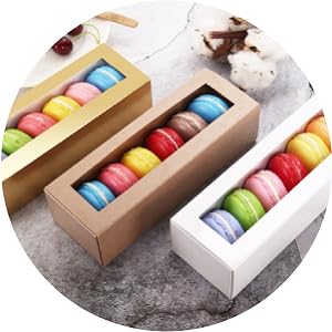 Macaron Boxes, Macaron Gift Box For 12 (Interior Measurement 7.3×4.2 ×1.9 Inches), Macaron Packaging Boxes 4