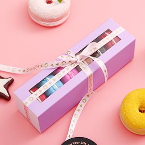 Macaron Boxes, Macaron Gift Box For 6, Macaron Packaging Boxes With Clear Window, Blue Macaron Gift Boxes 3