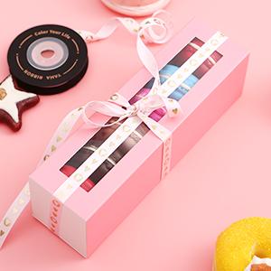 Macaron Boxes, Macaron Gift Box For 6, Macaron Packaging Boxes With Clear Window, Blue Macaron Gift Boxes 4
