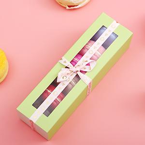 Macaron Boxes, Macaron Gift Box For 6, Macaron Packaging Boxes With Clear Window, Blue Macaron Gift Boxes 5