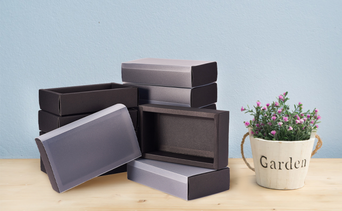 Square Brown Kraft Boxes Heavy Duty Paper Gift Box With Clear Windows 3.3x3.3x1.2 For Party Favor Treats, Bakery 0