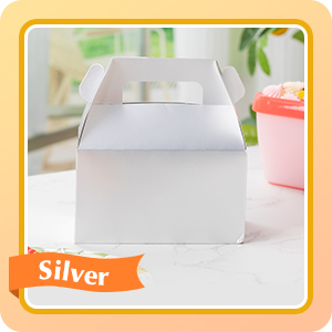 Gable Candy Treat Boxes, Small Goodies Gift Boxes With Handle, Dessert Boxes Favor For Wedding, Birthday Party 1