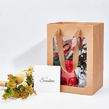 Bags With Window 10x7x5 Gift Bags For Mother'S Day Proposal Candy Gift, Festival Gift Packaging 5