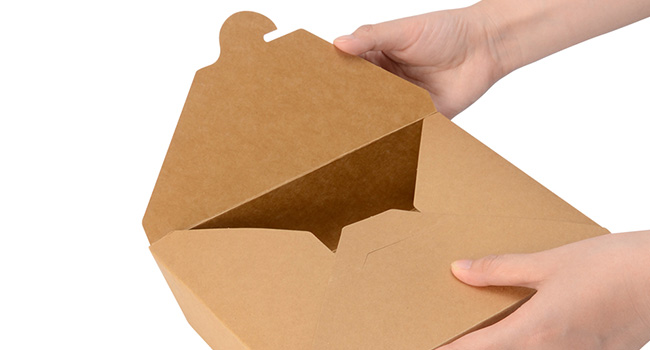 70 Oz Large Take Out Food Containers - Heavy Duty Microwavable Kraft Brown Paper To Go Box #3 - Grease Resist 3