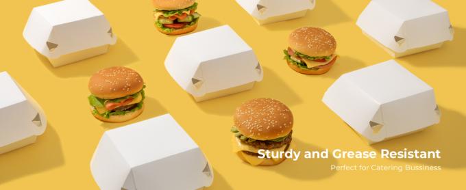 Burger Take Out Box, Disposable Clamshell Food Containers With Lids, To Go Hamburger Boxes, Clamshell Take Out 2