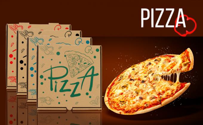 Corrugated Pizza Boxes Cardboard Boxes Take Out Containers Gift Pack Boxes Takeaway Mailing Shipping Storage Box 0