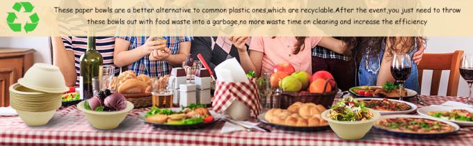 Compostable 8oz,Small Disposable Chili Bowls,Recycled Paper Bowls For Hot Soup,Ice Cream,Salad,Soup,Snack,Dessert 3