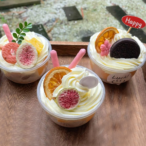 Plastic Cups Ice-Cream Cups Dome Lids, 180ml/6oz Sundae Dessert Cups For Iced Coffee Cold Drinks Frozen Yogut 3