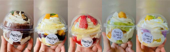 Plastic Cups Ice-Cream Cups Dome Lids, 180ml/6oz Sundae Dessert Cups For Iced Coffee Cold Drinks Frozen Yogut 5