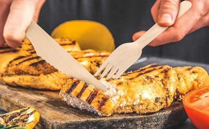 Wooden Cutlery Set - Alternative To Plastic, Eco Friendly, Biodegradable, Compostable Cutlery Set - Wood Spoons 0