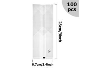 Translucent Plastic Bags For Cookie,Cake,Chocolate,Candy,Snack Wrapping Good For Bakery Party With Stickers 5