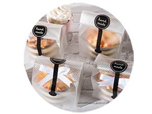 Translucent Plastic Bags For Cookie,Cake,Chocolate,Candy,Snack Wrapping Good For Bakery Party With Stickers 7