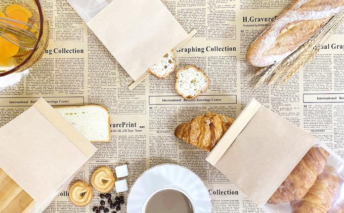 Large Bread Bags, 13.7 X 8.2 X 3.5 Inches Kraft Paper Bakery Bags With Windows Tin Tie Tab Lock Large Bread Bags 9