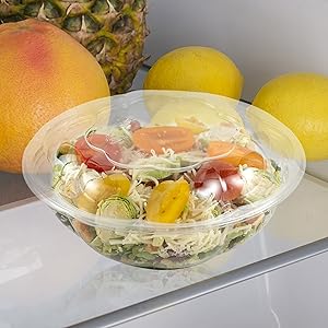 24Oz Disposal Bowl With Lids For Food Customized Plastic Disposable Bowl With Lid Clear Container Salad Bowl 8