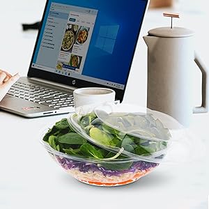 24Oz Disposal Bowl With Lids For Food Customized Plastic Disposable Bowl With Lid Clear Container Salad Bowl 10