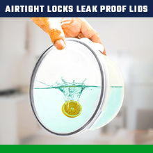 Hard Plastic Food Storage Containers With Lids Airtight-85 OZ To Sauces Box, Stackable Kitchen Bowls Set Meal Prep 3