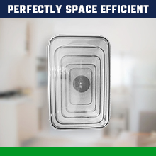 Hard Plastic Food Storage Containers With Lids Airtight-85 OZ To Sauces Box, Stackable Kitchen Bowls Set Meal Prep 4