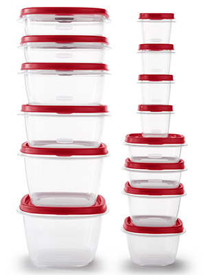 Food Storage Containers With Lids, Salad Dressing And Condiment Containers, Steam Vents, Microwave And Dishwasher 0