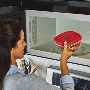 Food Storage Containers With Lids, Salad Dressing And Condiment Containers, Steam Vents, Microwave And Dishwasher 2