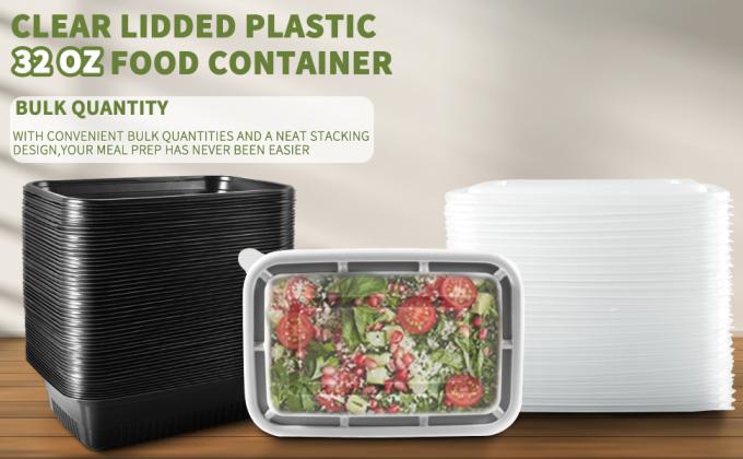 32oz Meal Prep Containers, Bento Boxes Reusable, BPA Free Food Prep Storage Containers With Lids, Stackable, Dish 0