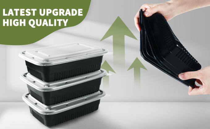 32oz Meal Prep Containers, Bento Boxes Reusable, BPA Free Food Prep Storage Containers With Lids, Stackable, Dish 1