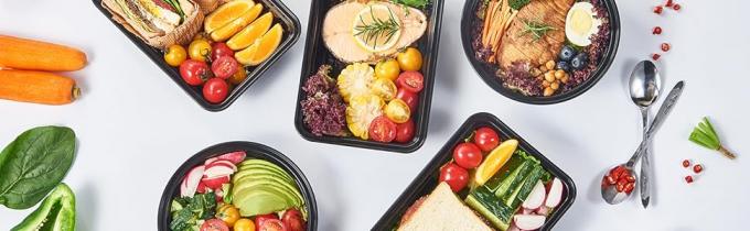 Meal Prep Containers with Lids Plastic Food Storage Lunch Plan To Go Box Disposable Take Out 