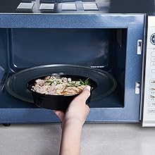 38 Oz 32oz 24oz Lunch Plan Box Disposable Take Out Bowls Black BPA Free Reusable Durable Stackable Microwave Freezer 2