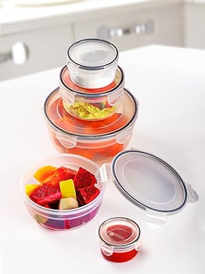 Food Storage Containers With Airtight Lid Container Sets Kitchen Organization, Meal-Prep Lunch Containers 0