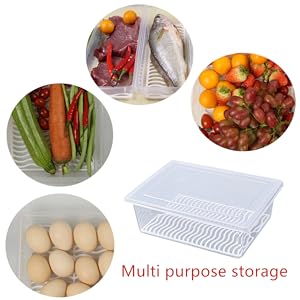 Stackable Portable Freezer Storage Containers - Tray To Keep Fruits, Vegetables, Meat And More 4