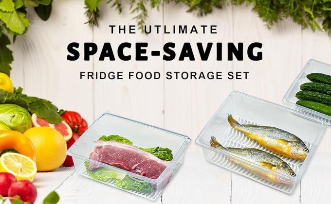 Stackable Portable Freezer Storage Containers - Tray To Keep Fruits, Vegetables, Meat And More 7