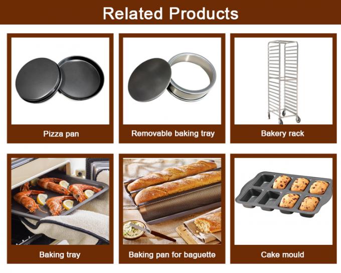 Cooling Tray Perforated Tray Baguette Tray Multi-Link Mould Hamburger Roll Tray Alusteel Sheet Pan Alloy Sheet Pan 19
