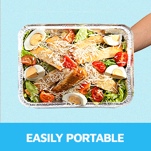 9x13 Tins For Cooking, Baking & Catering Heavy Duty Disposable Cookware Steam Table Trays For Buffet & Food Prepping 6