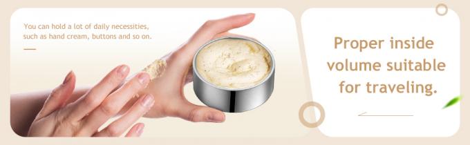 2 Ounce Metal Tin Cans Round Empty Container Salve Tins With Clear Screw Lid For Kitchen, Office, Candles, Candies 4