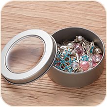 2 Ounce Metal Tin Cans Round Empty Container Salve Tins With Clear Screw Lid For Kitchen, Office, Candles, Candies 6