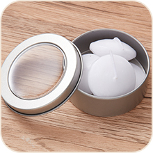 2 Ounce Metal Tin Cans Round Empty Container Salve Tins With Clear Screw Lid For Kitchen, Office, Candles, Candies 8