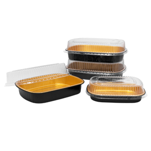 50 Oz Oval Aluminum Foil Pans With Snap-On Lids Take Out Pan With Clear PET Dome Lid 2X Thicker Heavy Duty Reusable 0