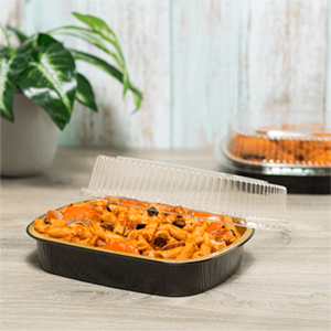 50 Oz Oval Aluminum Foil Pans With Snap-On Lids Take Out Pan With Clear PET Dome Lid 2X Thicker Heavy Duty Reusable 2