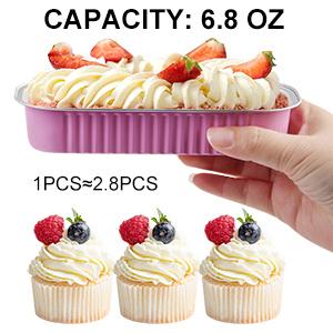 Loaf Pans With Lids Aluminum Foil Mini Cake Pans, Rectangle Baking Tins Containers For Brownie Muffin Bread 4