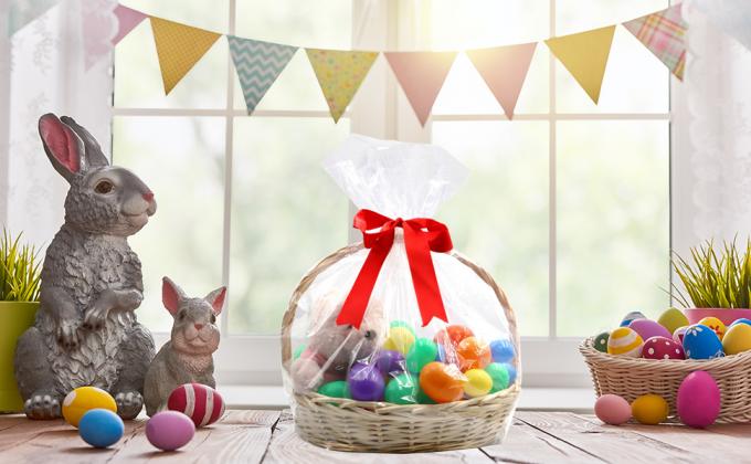 Large Cello/Cellophane Bags,30x 40 Inches Clear Basket Bags OPP Plastic Cellophane Wrap For Gift Baskets Packaging 1