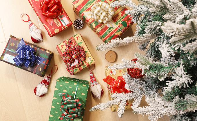 Metallic Rose Gold, Red, Gold, Silver Gift Wrap Pull Bow Set, 6 Inch Large 4'' , Assorted Ribbon For Gift Basket 12