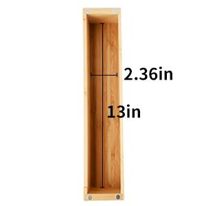 Plastic Wrap Dispenser, Bamboo Wood Cling Food Wrap Dispenser, With Slide Cutter & A Roll Of 11.5" X300 Ft BPA Free 9