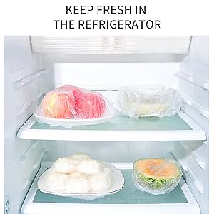 Food Covers,Reusable Elastic Food Storage Covers, Plastic Sealing Elastic Stretch Adjustable Bowl Lids 2